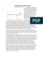 Análisis Inflación Informe Política Monetaria