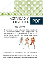 Actividad y Ejercicio