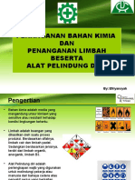 Penanganan Bahan Kimia DAN Penanganan Limbah Beserta Alat Pelindung Diri