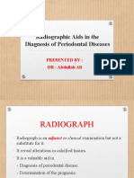 Radiographic Aids in The Diagnosis of Periodontal Diseases: Presented By: DR: Abdullah Ali