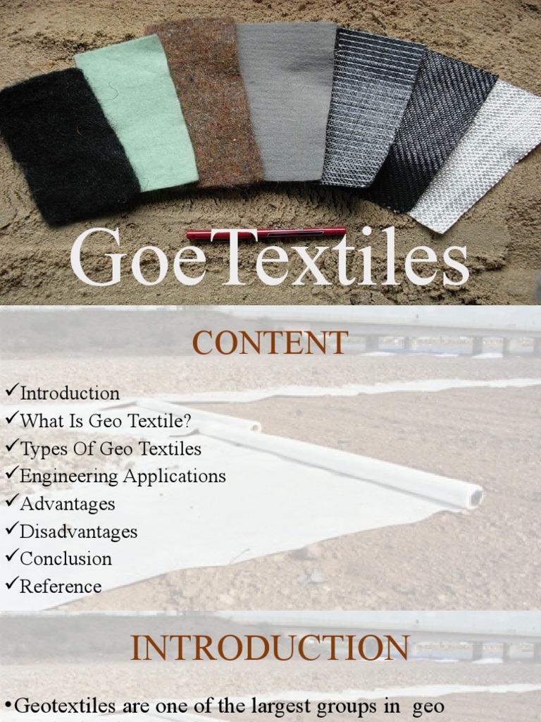 an overview of geotextiles types, applications, advantages, and 