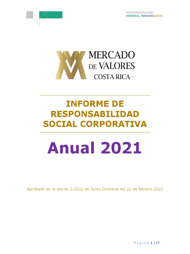 Informe Comite Rse Anual 2021 Final | PDF | Responsabilidad social ...