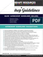 Art Therapy Workshop Guidelines Checklist