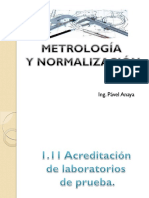 1.11 Acreditación de Laboratorios de Prueba.