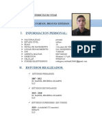 Curriculum Vitae Brayan