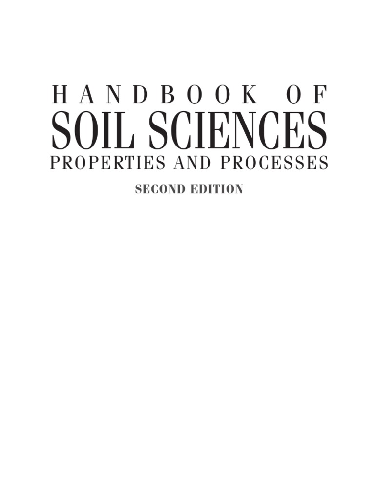 atu HandBook Soil Science - Process and Properties | PDF | Soil