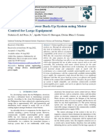 Development of Power Back-Up System Using Motor Control For Large Equipment