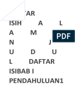 Daftar Isih A L A M A N J U D U L Daftar Isibab I Pendahuluan1