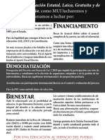 Afiche plataforma de lucha