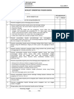 Form Orientasi Pasien Baru