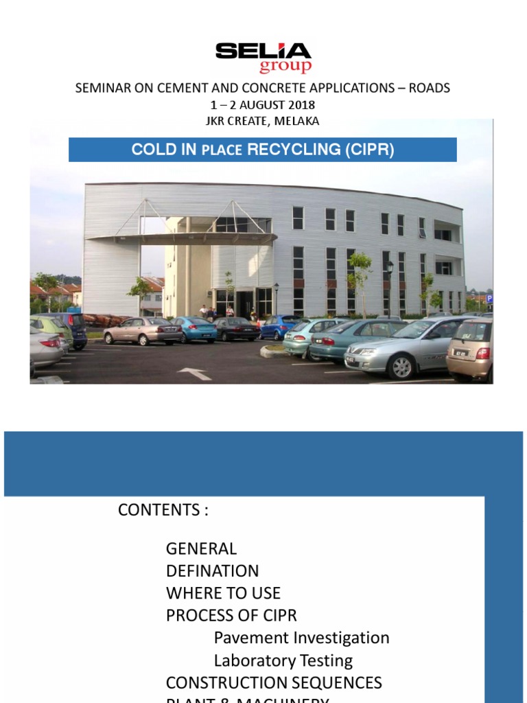 CIPR Seminar for Engineers | PDF | Road Surface | Asphalt