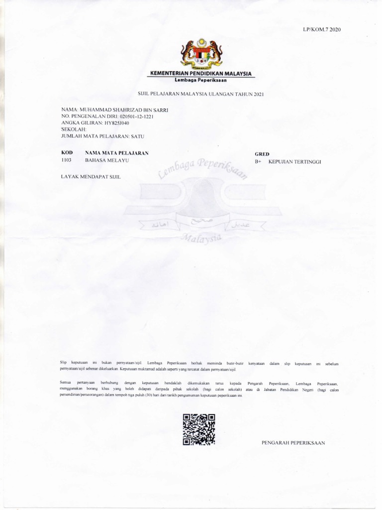 SPM Ulangan PDF