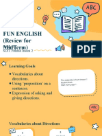 Fun English (Review For Midterm) : Grade 6 Sdit Fithrah Insani 2