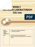 04 Weekly Instalasi Laborat Juli 2022 Minggu Ke 4