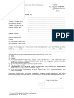 Formulir Permohonan Surat Izin Praktik Apoteker (Sipa)