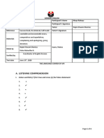 Answer Sheet PT 3 GE Pre-Intermediate (June 23 2020)