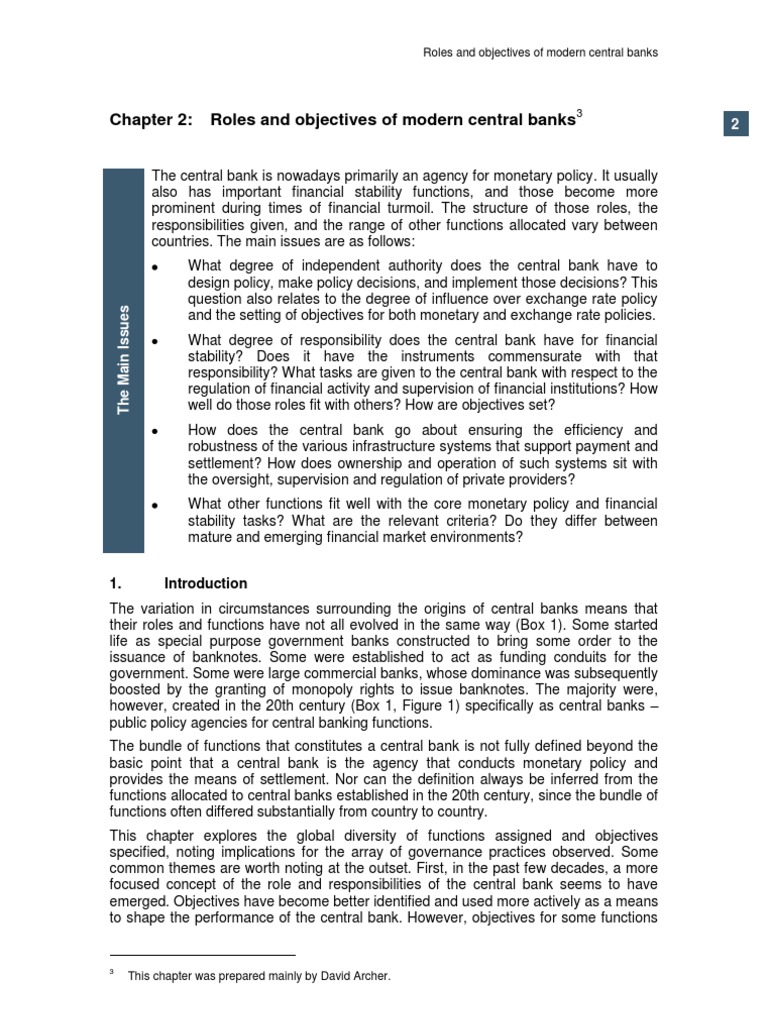 Functions of Central Bank | PDF | Central Banks | Inflation Targeting