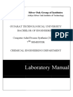 Laboratory Manual Laboratory Manual Laboratory Manual: Computer Aided Process Synthesis Computer Aided Process Synthesis