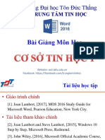 Tuan 2 - Chuong1 - Lam Quen Voi Microsoft Word 2016