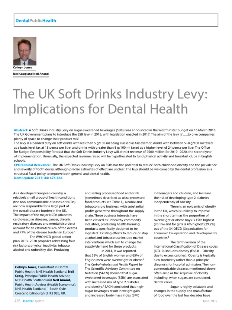 The UK Soft Drinks Industry Levy DU PDF Elasticity (Economics) Taxes