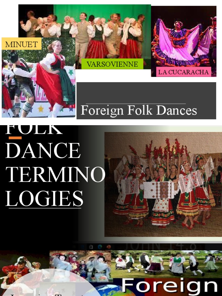 Foreign Folk Dance Terminologies PDF Dances Ballroom Dance