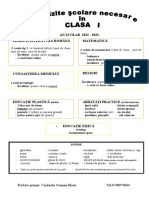 Cl.1 Lista de Rechizite