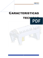 Características técnicas maquinaria clasificadora