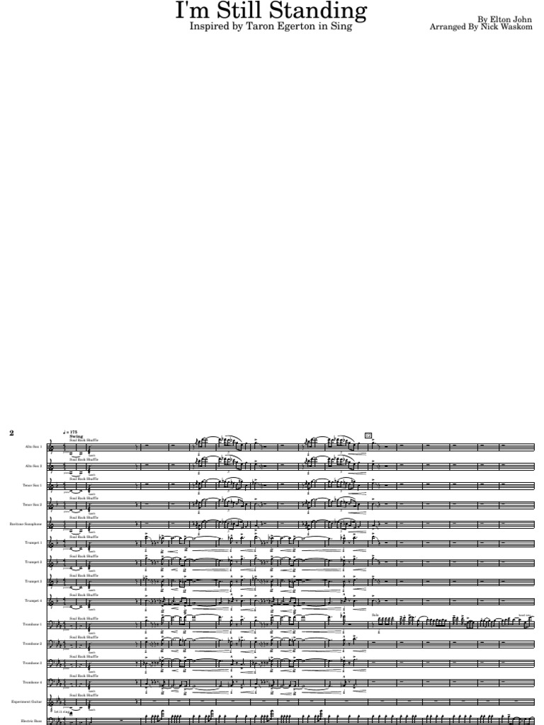 Im Still Standing Taron Egerton Im Still Standing Arranged For Big