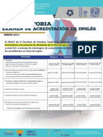 Convocatoria Examen Acreditacion 2023-2