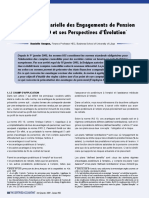 L'Évaluation Actuarielle Des Engagements de Pension Selon l'IAS 19 Et Ses Perspectives D'évolution