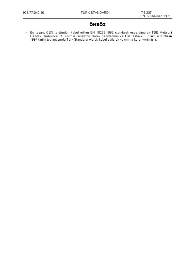 TS 237 en 10233 | PDF