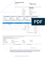 Tachyon Communications PVT LTD: Invoice