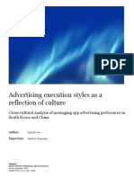 Advertising Execution Styles As A Reflection of Culture