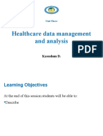 Healthcare Data Management and Analysis: Kassahun D