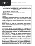 Nutritional Status and Its Impact On Academic Performance of Selected Grade 8 Students of Motiong National High School, Motiong SAMAR S.Y. 2020-2021