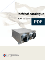 Techical Catalogue: Heat Recovery Unit