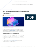 How To Open An MBOX File (Using Mozilla Thunderbird)