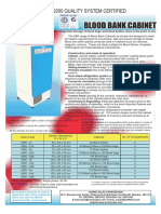 Blood Bank Cabinet: Iso 9001-2000 Quality System Certified