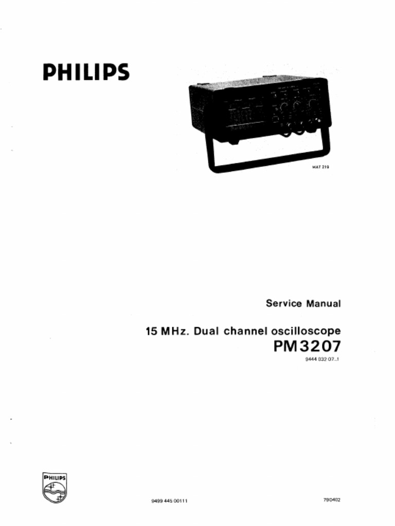 Philips PM - 3207 Service ID3389 | PDF