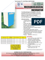 ISO 9001-2000 QUALITY SYSTEM CERTIFIED MICROBIOLOGICAL INCUBATOR