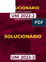 Uni 2022-2 Solucionario 19 de Agosto