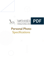 Personal Photo Specifications