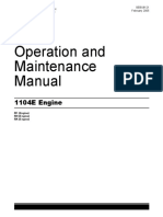 Operation and Maintenance Manual: 1104E Engine
