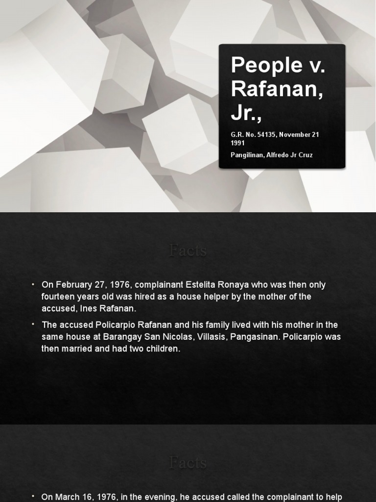 People vs. Rafanan, JR. | PDF | Insanity | Schizophrenia