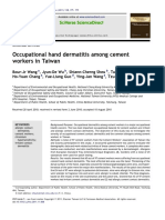 Occupational Hand Dermatitis Among Cement Workers in Taiwan