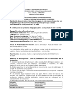 Orientaciones Generales para Representantes Acuerdos para La Convivencia en Momento de Pandemia