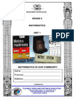 Gr9 Mathematics U1 PDF