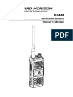 HX400 Owner's Manual: VHF FM Marine Transceiver