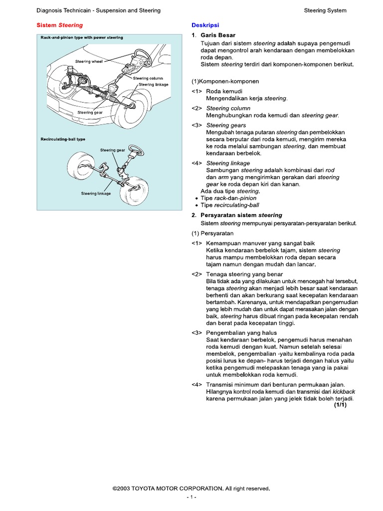 1.steering System PDF