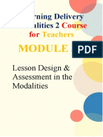 Learning Delivery Modalities 2: Course For